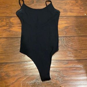 Black brandy Melville thong body suit!!